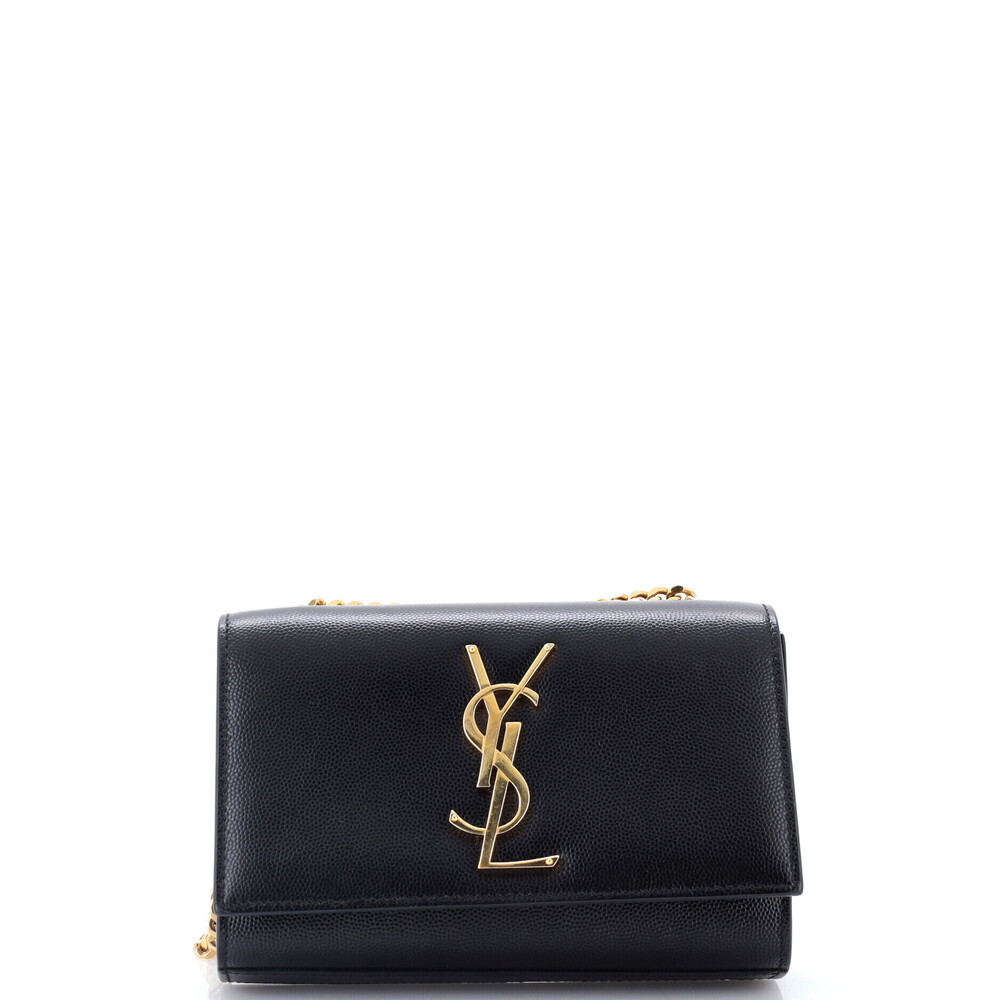 Saint Laurent Small Classic Monogram Crossbody Bag Grainy Leather